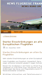 Mobile Screenshot of news.flugreise-frankfurt.de